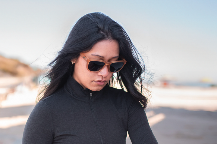 Frosted Sandstone - Jet Black Lens Polarized - Essentials
