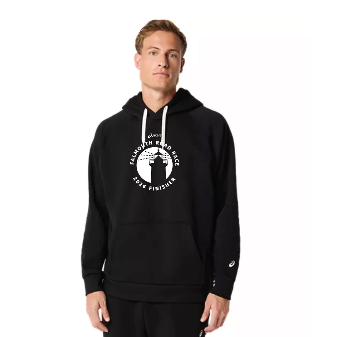 ASICS Falmouth Road Race 2026 Finisher - ASICS Unisex Fleece Relaxed Pullover Hoodie Black (2031F470) (FRR26-81)