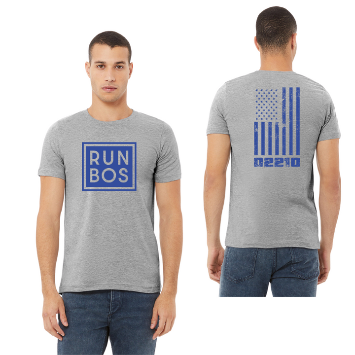 Camiseta unisex Bella &amp; Canvas con bandera azul de Boston Waterfront 5K (W004) (3001CVC)