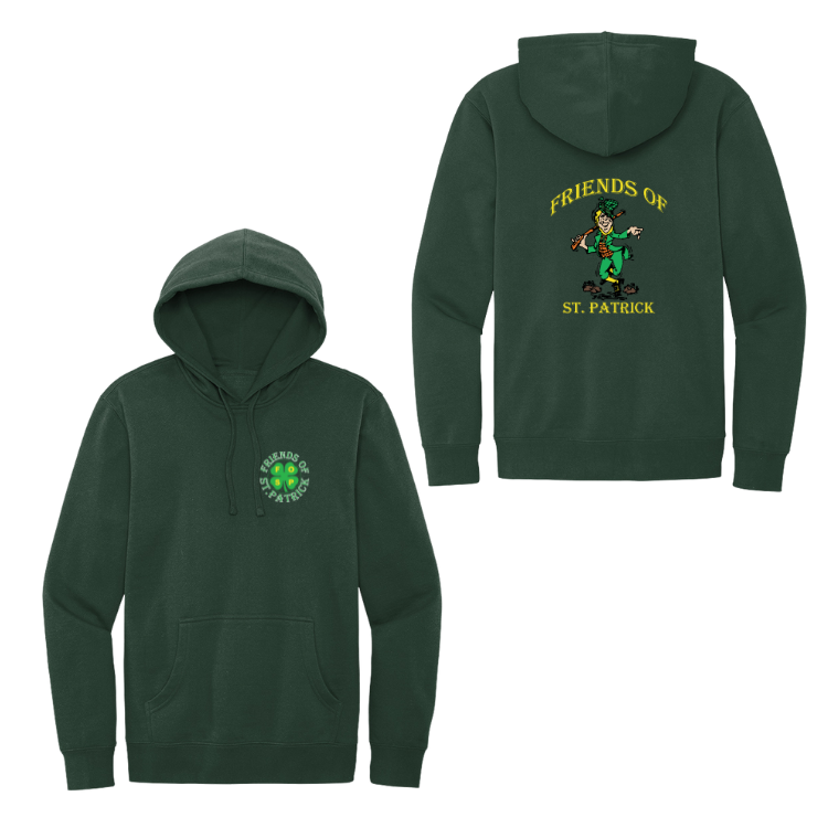Friends of St. Patrick - Fleece Hooded Sweatshirt (DT6100)