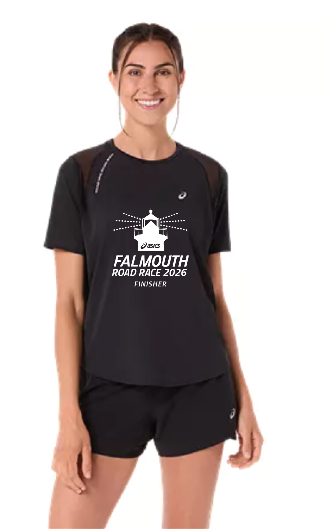 ASICS Falmouth Road Race 2026 FINISHER - ASICS Women's Road SS Top Midnight (2012D371)FRR26-83