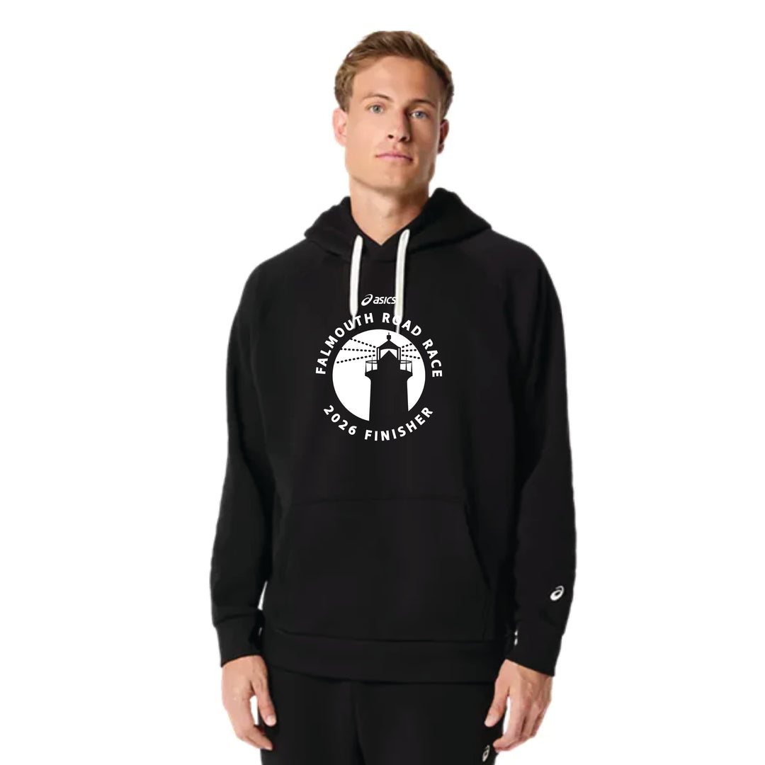 ASICS Falmouth Road Race 2026 Finisher - ASICS Unisex Fleece Relaxed Pullover Hoodie Black (2031F470) (FRR26-81