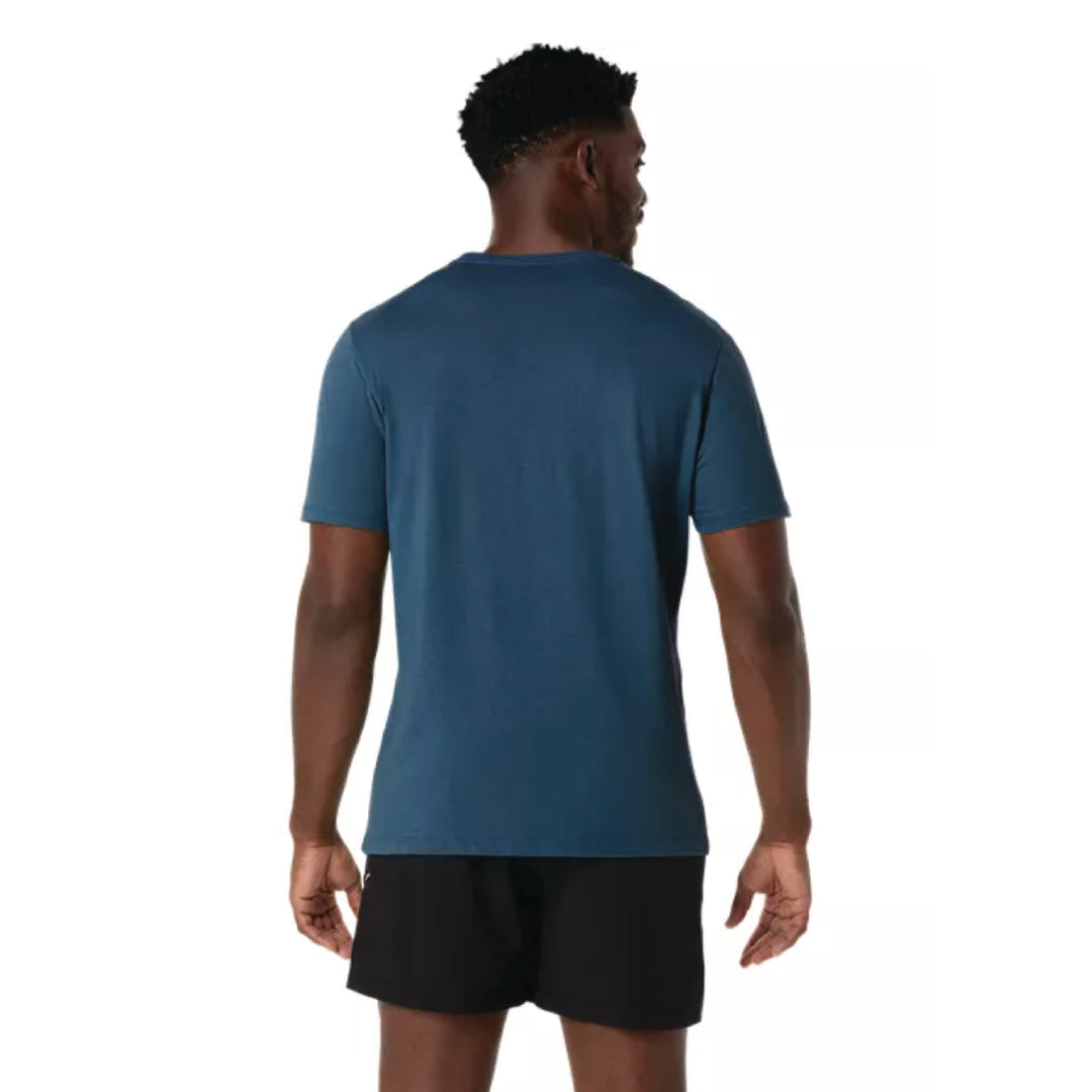 ASICS Falmouth Road Race 2026 Official Tee - Men's PR Poly Cotton Short Sleeve Rich Navy (2011D028) PREORDER (FRR26-01)