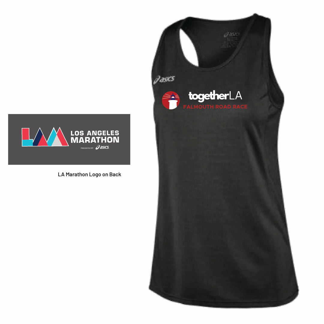 Together LA / Falmouth Road Race - ASICS Women's Rival II Singlet Black (TF2934) (FRR-LA01/LFRR-LA03)