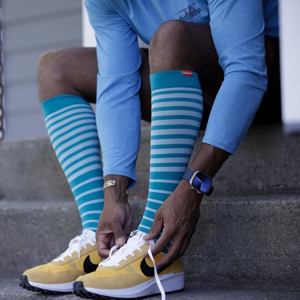 Falling Stripe (Nylon Compression Socks)