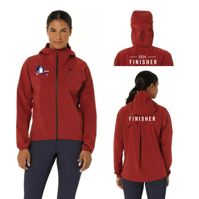 Chaqueta impermeable ASICS Metarun para mujer de la Falmouth Road Race 2024 (2012D092-600) FRR21-24 (POS)