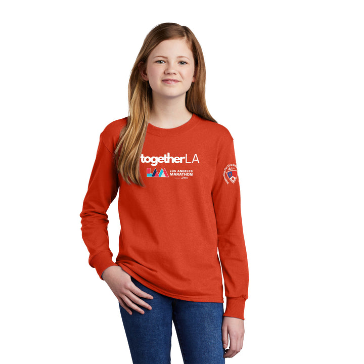 LA Marathon/Together LA/First Responders - Youth Cotton Long Sleeve Tee (PC54YLS)