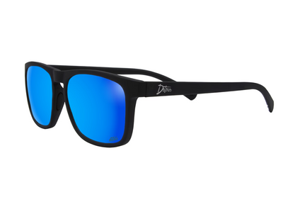Floaties - Matte Black - Electric Blue Polarized