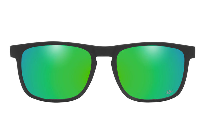 Floaties - Matte Black - Green Machine Polarized