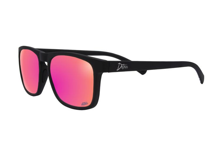 Floaties - Matte Black - Pink Lemonade Lens Polarized