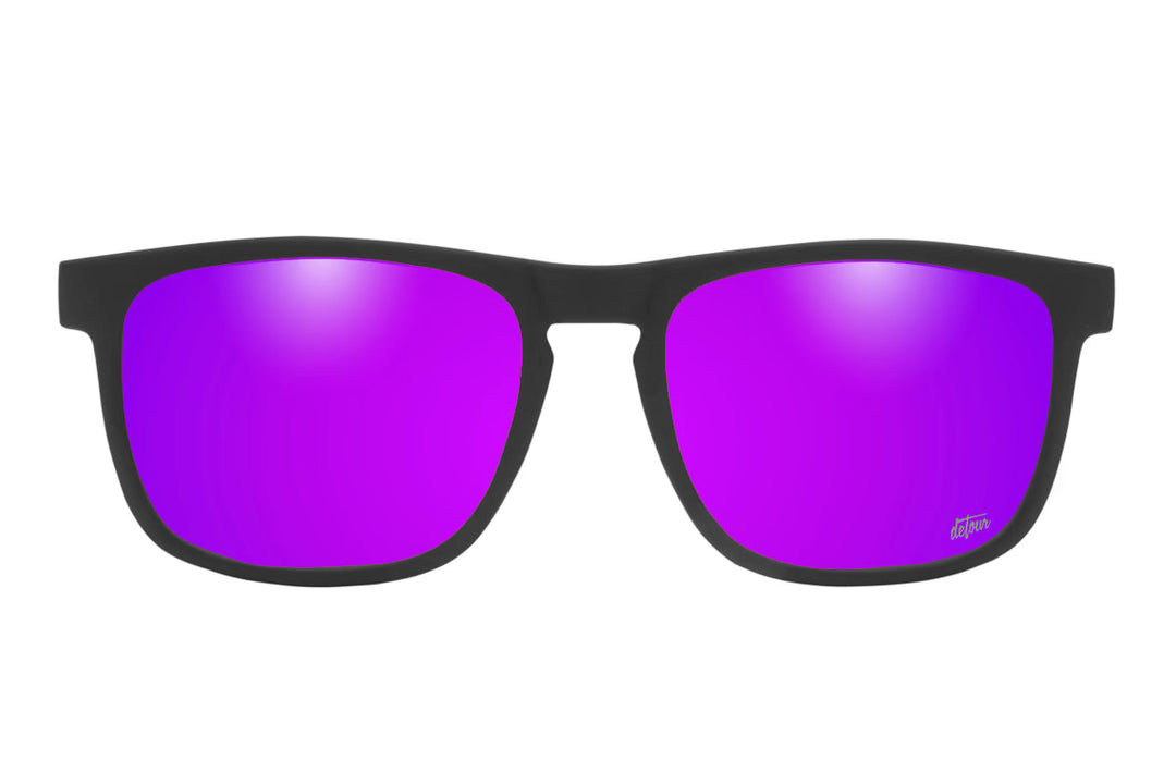 Floaties - Matte Black - Purple Polarized