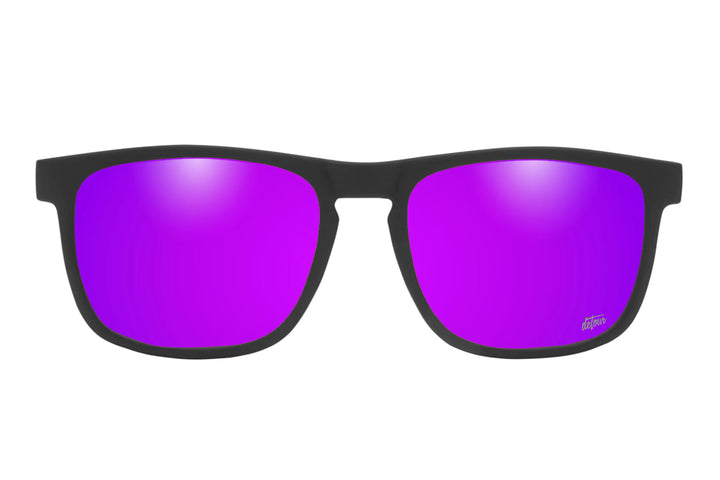 Floaties - Matte Black - Purple Polarized