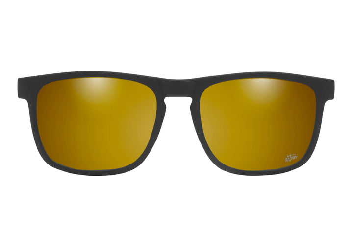 Floaties XL - Matte Black - 24K Gold Lens Polarized