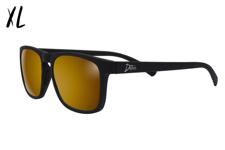 Floaties XL - Matte Black - 24K Gold Lens Polarized