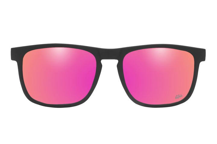 Floaties XL - Matte Black - Pink Lemonade Lens Polarized