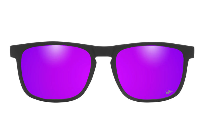 Floaties XL - Matte Black - Purple Lens Polarized