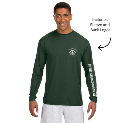 Long House Axe Throwing - Men's Cooling Performance Long Sleeve Tee (A4N3165)
