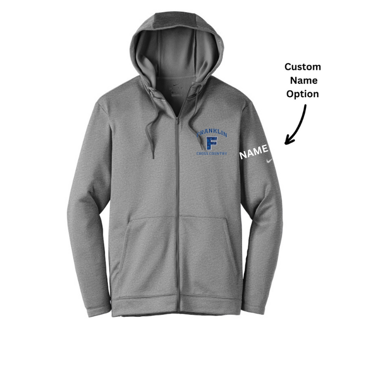 Franklin Cross Country Nike Therma-FIT Full-Zip Fleece Hoodie (NKAH6259)