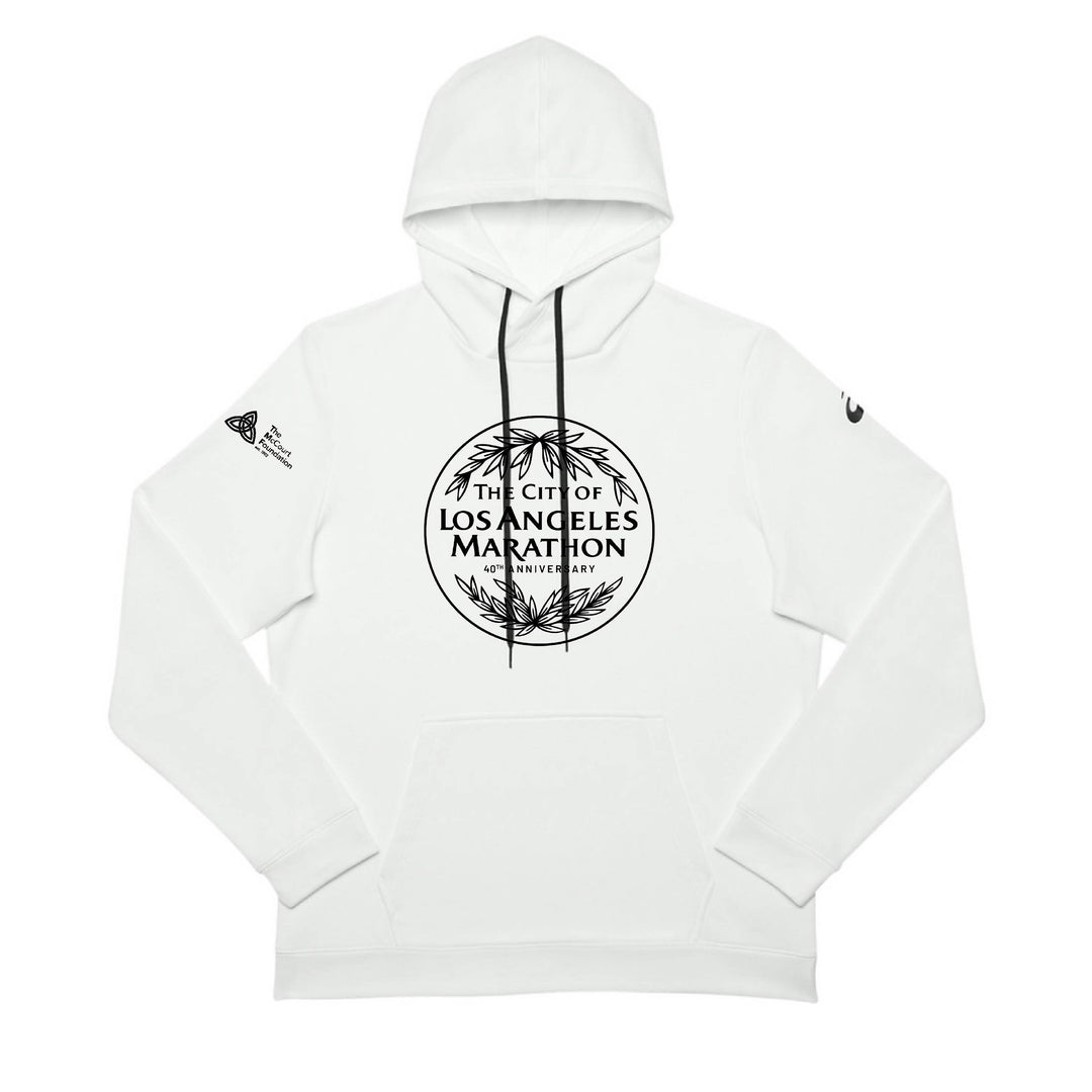 LA Marathon - ASICS Men's French Terry Pullover Hoodie White (2031A617-100) (LA31/LA34S)