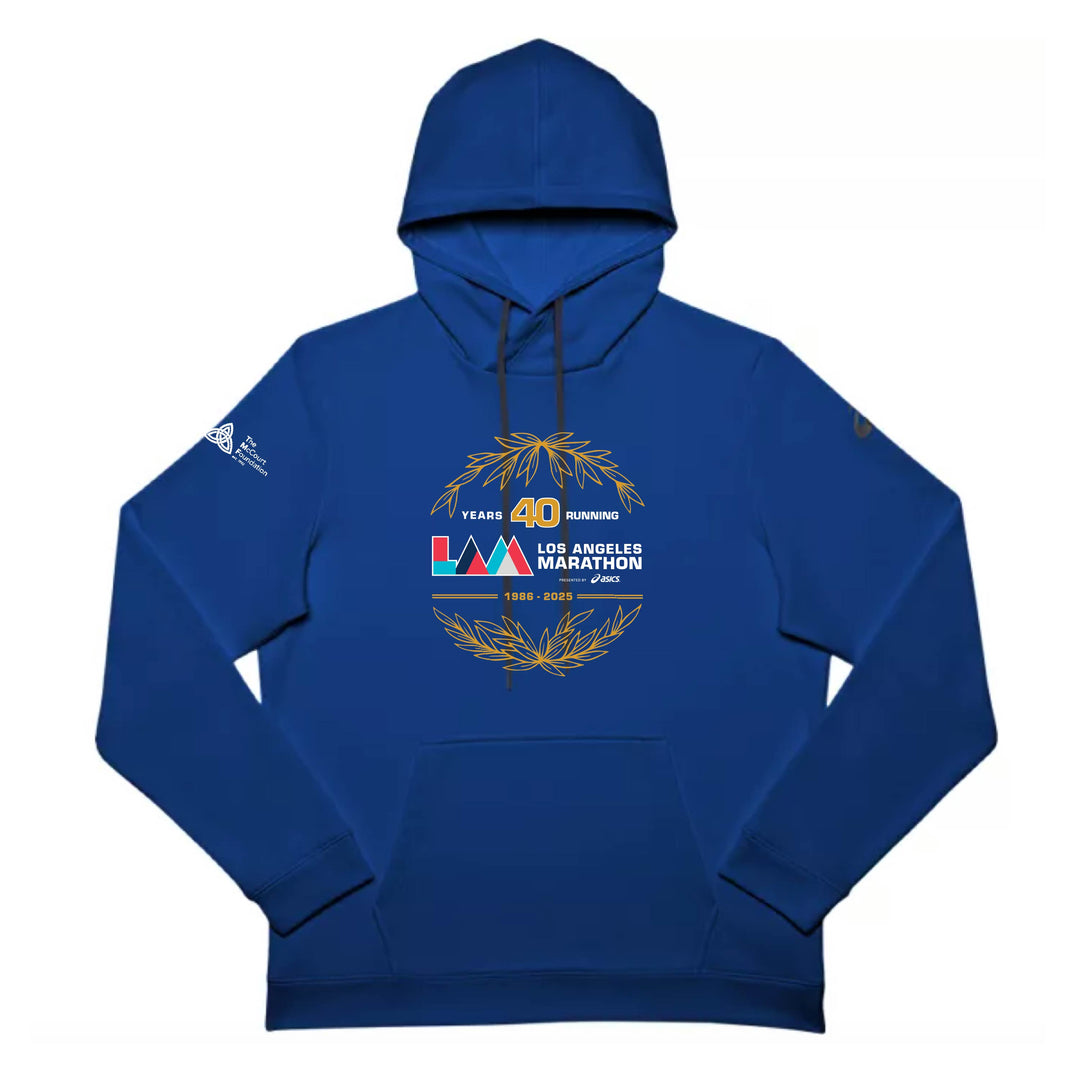 LA Marathon - ASICS Men's French Terry Pullover Hoodie Royal (2031A617-044) (LA36/LA35S)