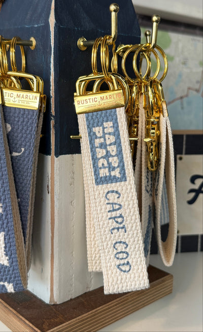 Happy Place Personalized Keychain