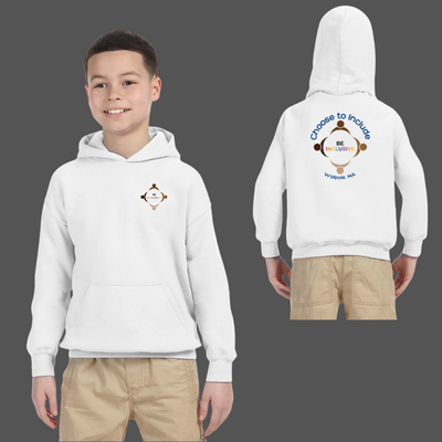 Be Inclusive - YOUTH Unisex Hooded Sweatshirt (G185B)
