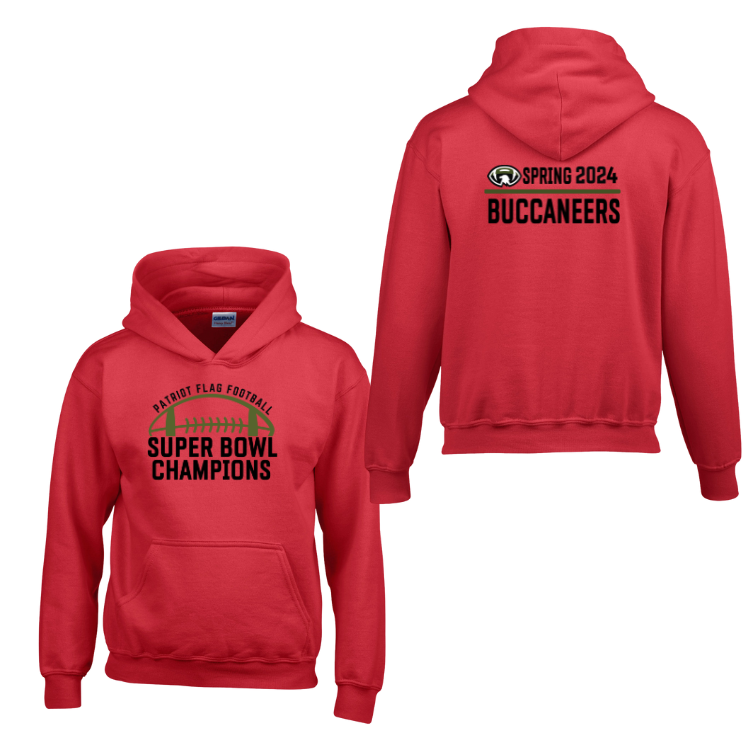 Sudadera con capucha unisex para jóvenes de los Buccaneers Super Bowl (G185B)