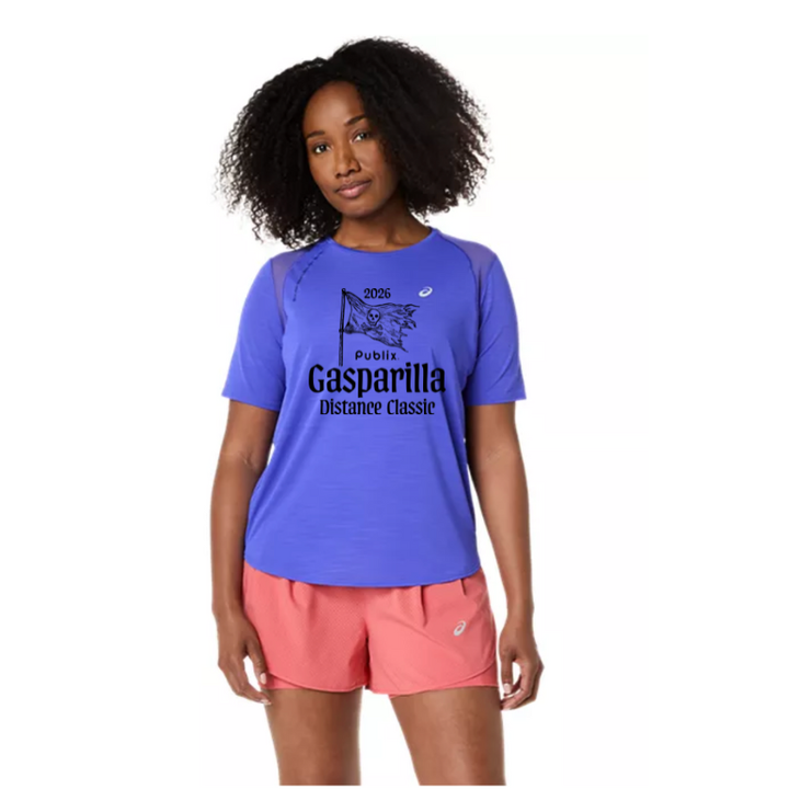 Gasparilla 2026 - ASICS Women's Road SS Top Cobalt Burst (2012D371) (GAS-06)