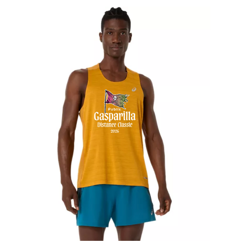 Gasparilla 2026 - ASICS Men's Road Singlet Yamabuki (2011D478) (GAS-11)