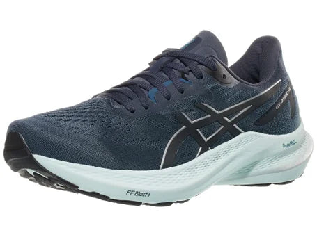 Zapatillas Asics GT-2000 12 Wide para mujer, color asfalto y plata pura (1012B504-020) 