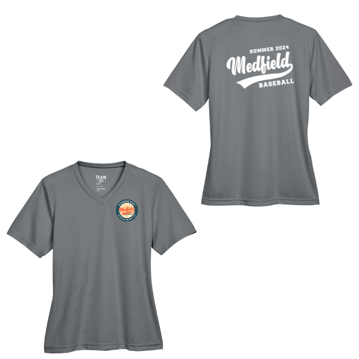 Camiseta de béisbol Medfield 12U de alto rendimiento para mujer (TT11W)