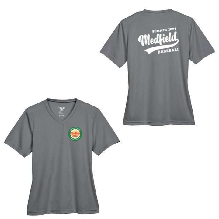 Camiseta de béisbol Medfield 12U de alto rendimiento para mujer (TT11W)