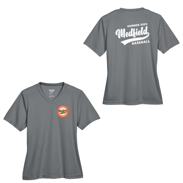 Camiseta de béisbol Medfield 12U de alto rendimiento para mujer (TT11W)