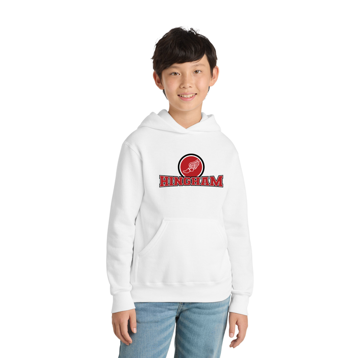 Hingham Youth XC & TF - YOUTH Fleece Pullover Hooded Sweatshirt (PC90YH)