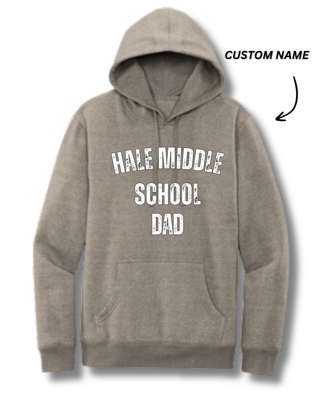 Sudadera unisex con capucha de polar DAD de la escuela secundaria Hale (DT6100)