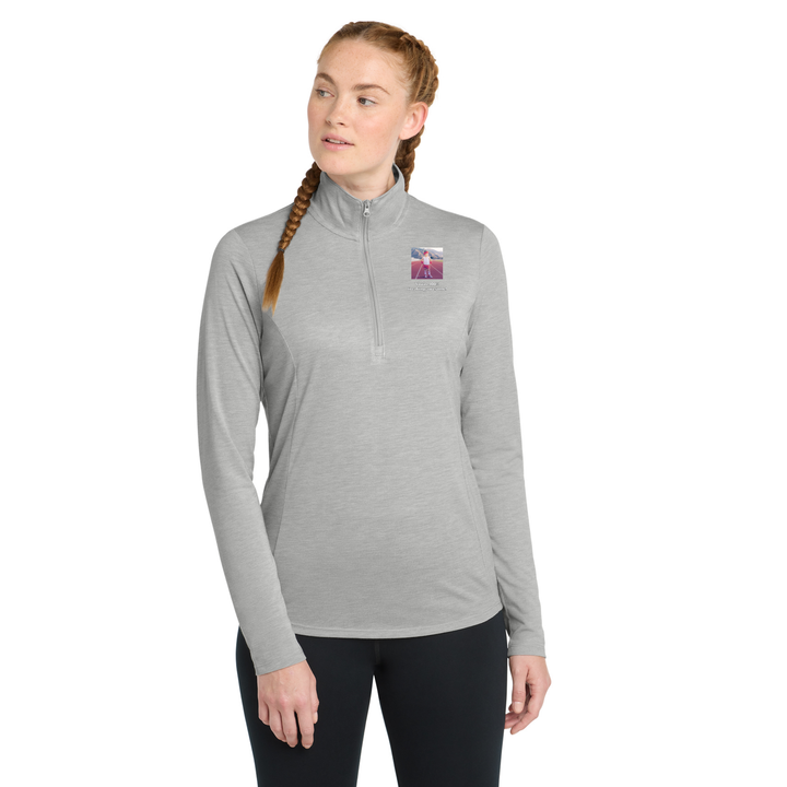 HAL Sports - Women's Triblend Wicking 1/4 Zip-Pullover (LST407)