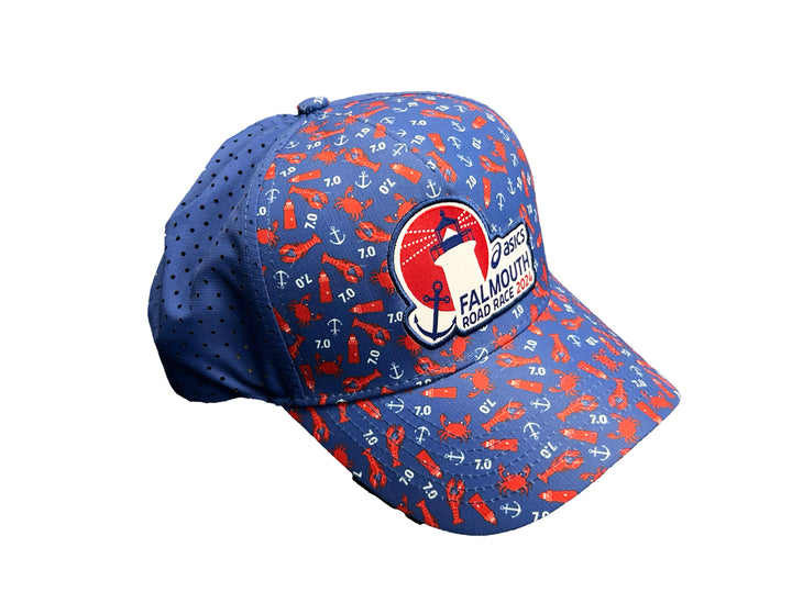 ASICS Unisex Falmouth Road Race 2025 7.0 Print Blue Hat (POS) The Run