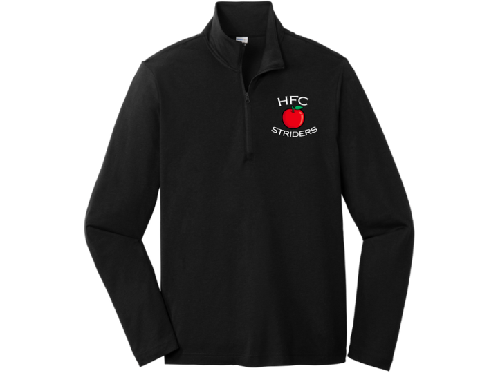 HFC Striders - Men's Triblend Wicking 1/4 Zip-Pullover (ST407)