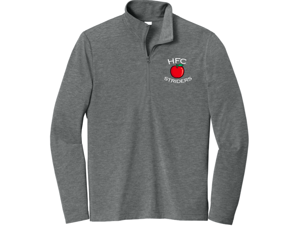 HFC Striders - Men's Triblend Wicking 1/4 Zip-Pullover (ST407)