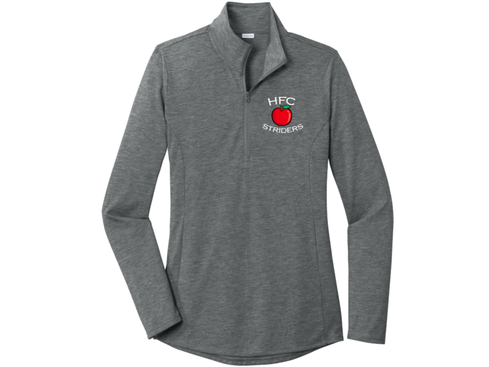 HFC Striders - Women's Triblend Wicking 1/4 Zip-Pullover (LST407)