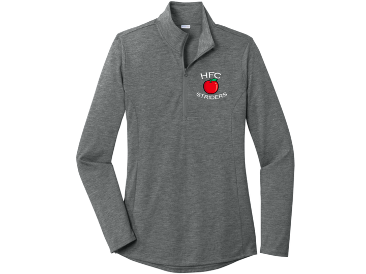 HFC Striders - Women's Triblend Wicking 1/4 Zip-Pullover (LST407)