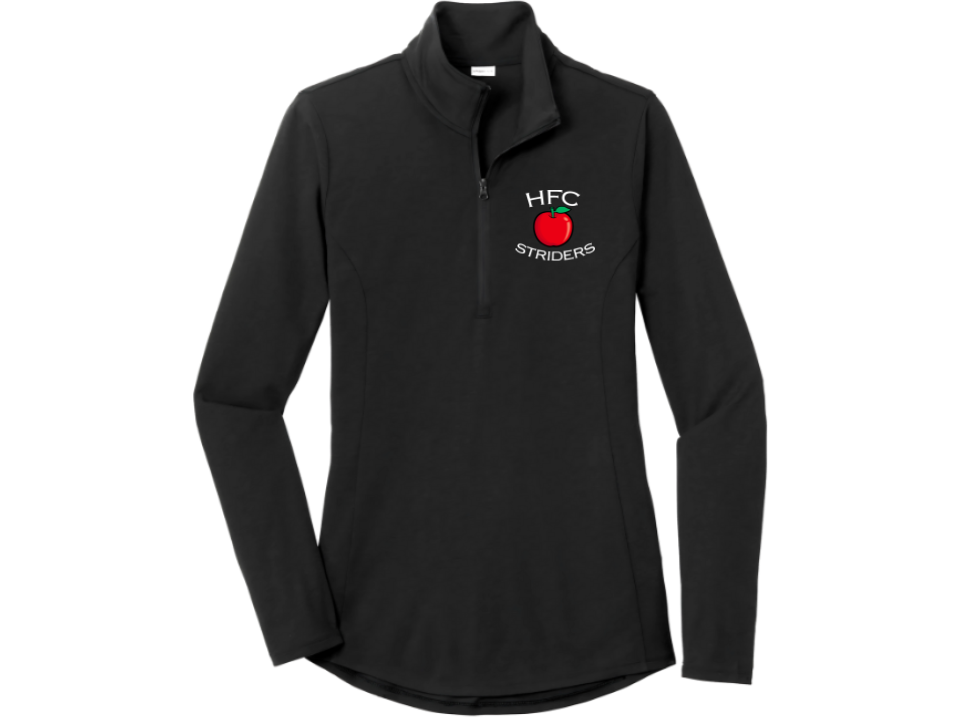 HFC Striders - Women's Triblend Wicking 1/4 Zip-Pullover (LST407)