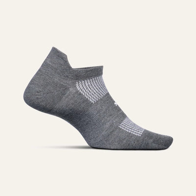 Calcetines invisibles Feetures de alto rendimiento con amortiguación máxima - Gris jaspeado