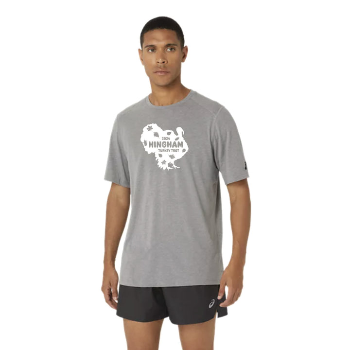 Hingham Turkey Trot 2024 - ASICS Men's PR Poly Cotton SS Blend Tee - (1011439457-020)