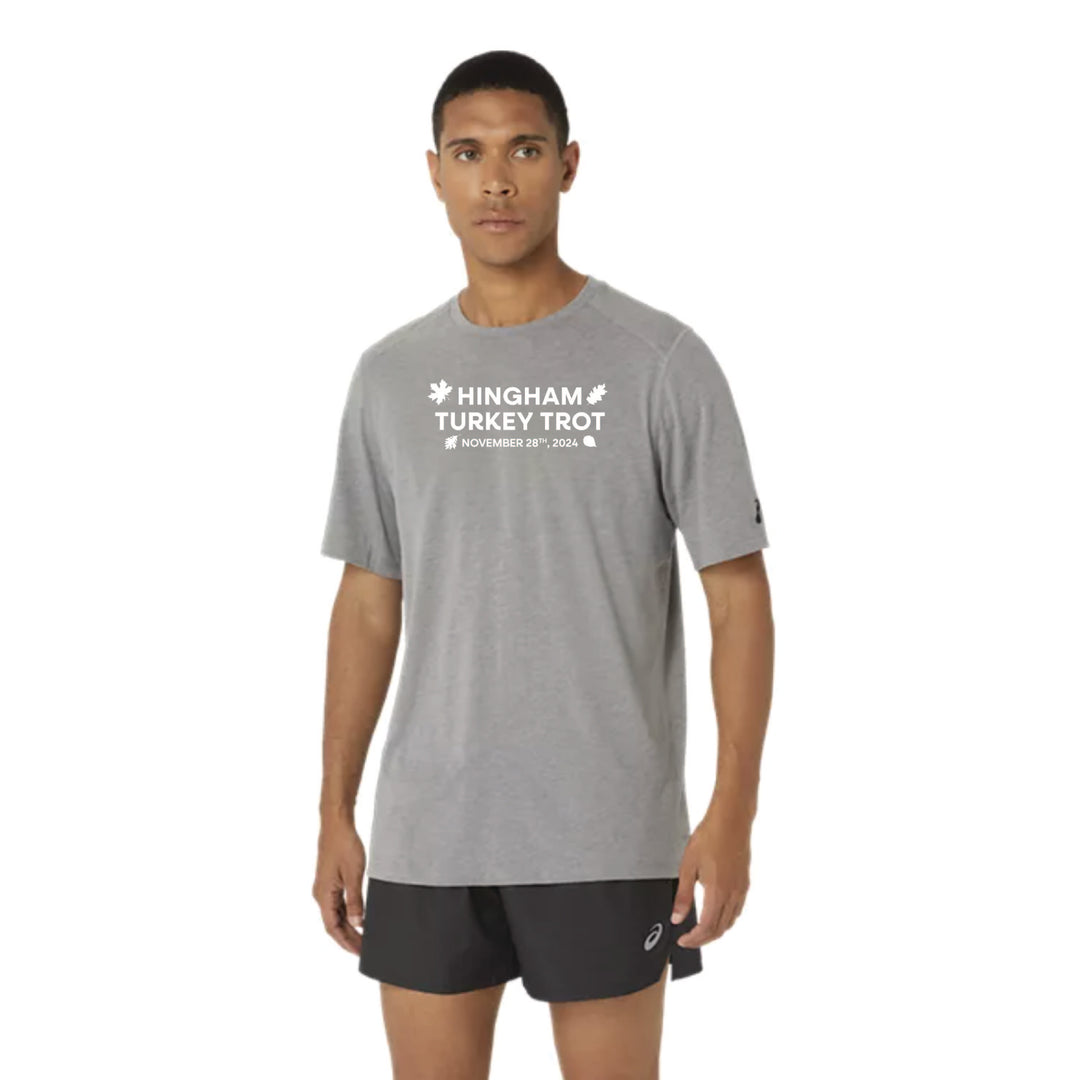 Hingham Turkey Trot 2024 - ASICS Men's PR Poly Cotton SS Blend Tee - (1011439457-020)