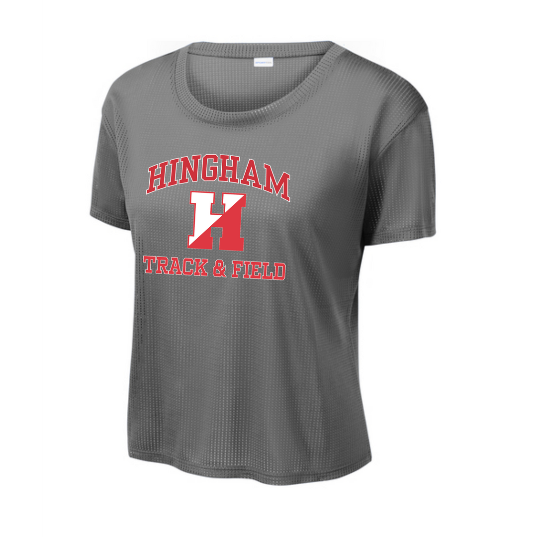 Hingham Youth XC & TF -  Women's Performance Crop Tee (LST411)