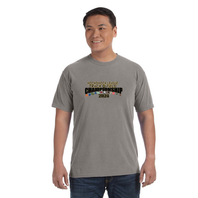 Campeonato de atletismo de Hockomock: camiseta unisex de peso pesado para adultos (C1717)