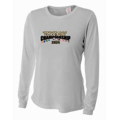 Campeonato de Atletismo Hockomock - Camiseta de manga larga refrescante y de alto rendimiento para mujer (A4NW3002)