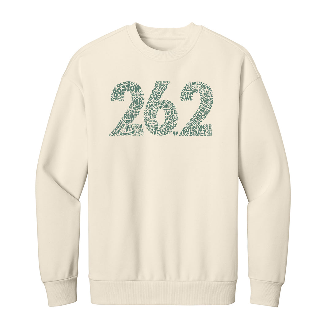Boston 26.2 - Heavyweight Griege Fleece Crew (DT6154) (HBM26-07)