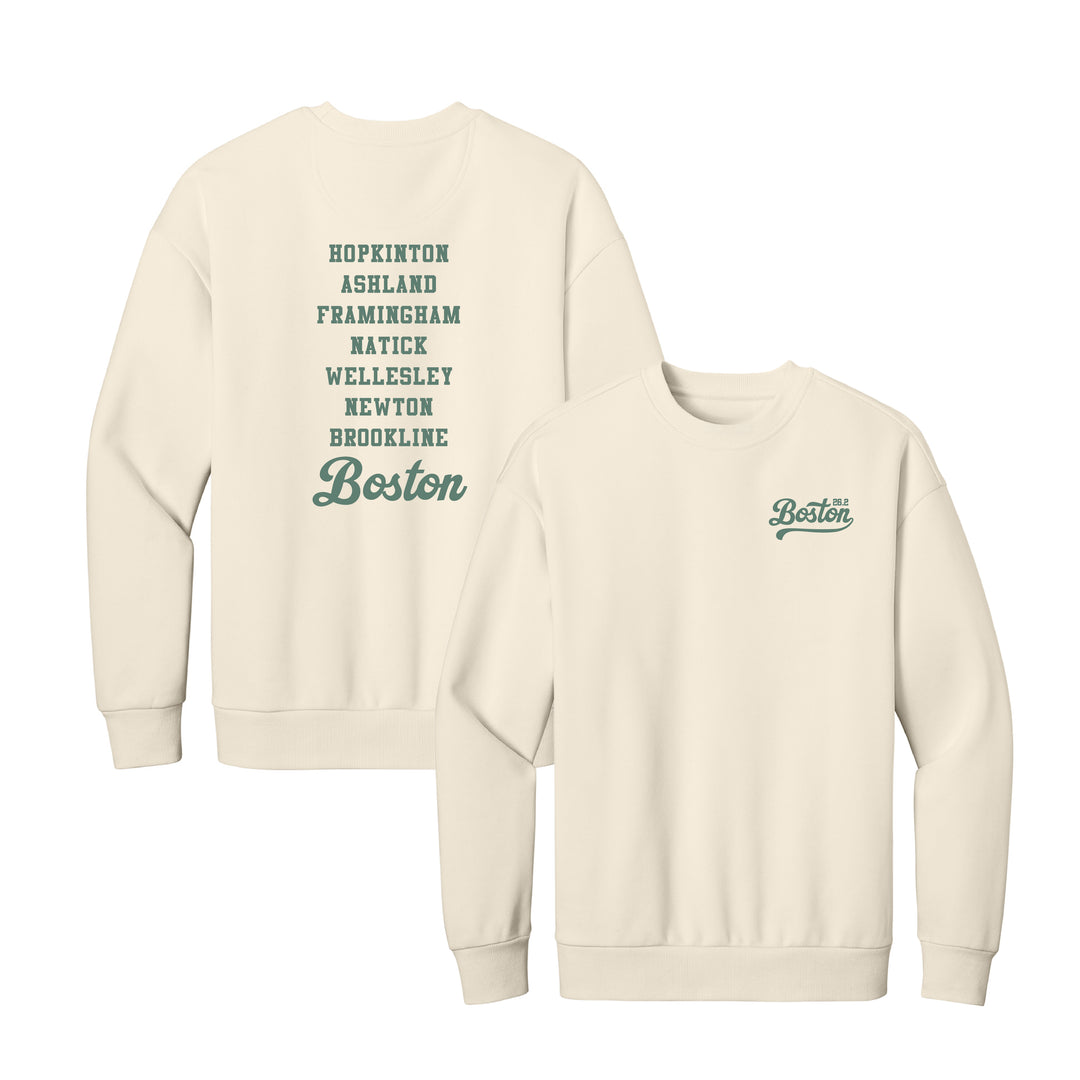 Boston 26.2 - Heavyweight Griege Fleece Crew (DT6154) (HBM26-10 LC, HBM26-09)